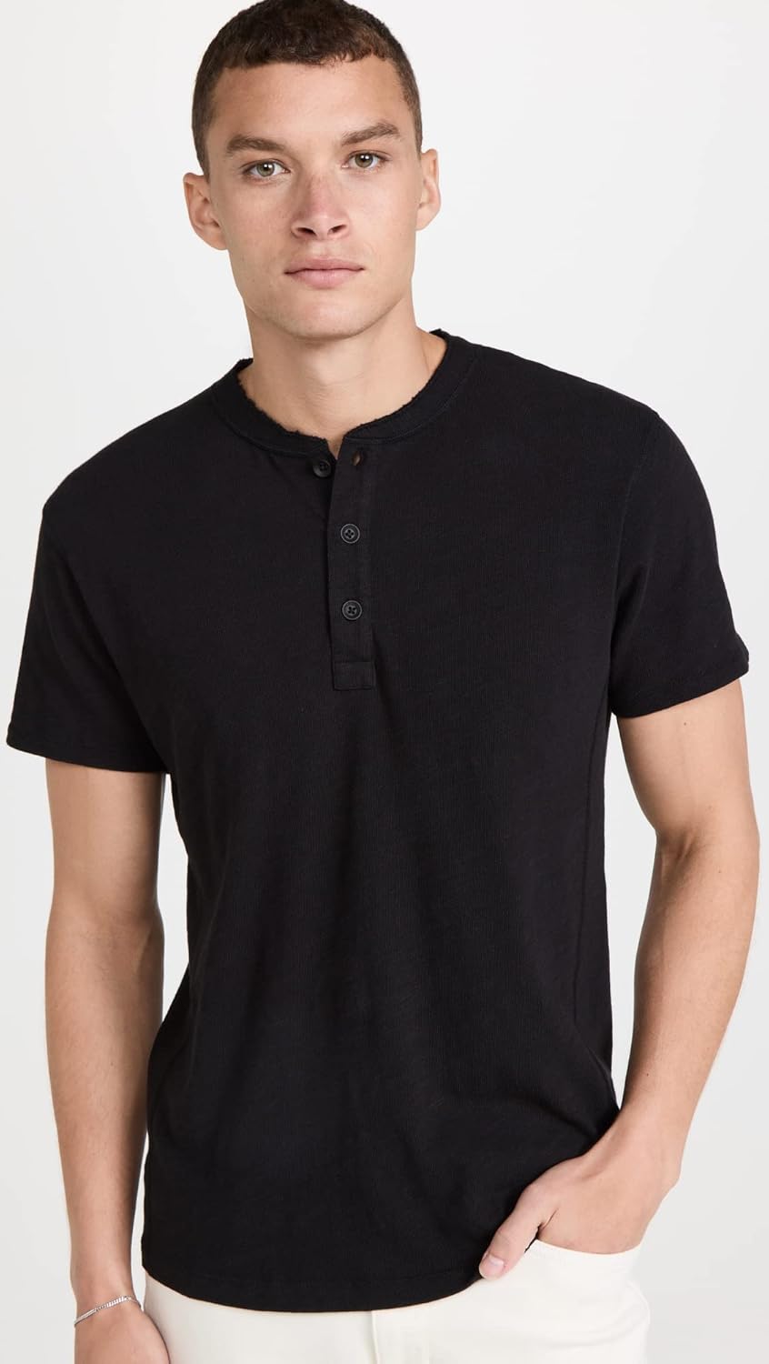 rag & bone Men's Classic Short Sleeve Henley - Image 2