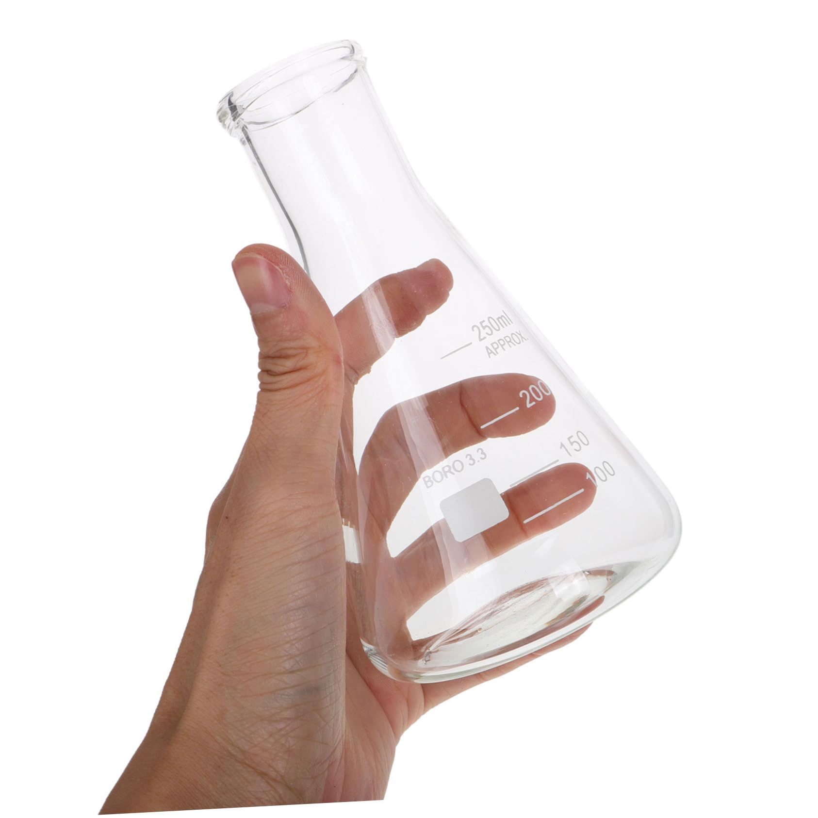 Veemoon 5piezas Científicos Borosilicato Unidades Matraz Erlenmeyer Cristalería Laboratorio
