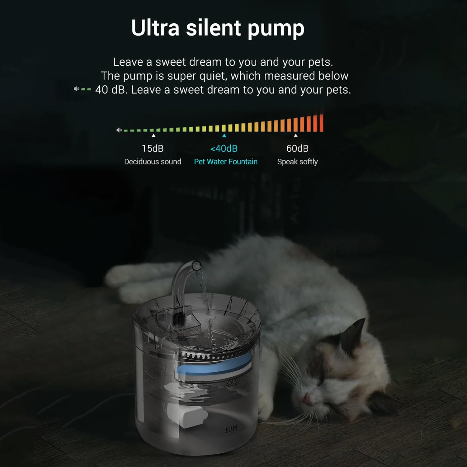 TriLine 1.8L Cat Water Fountain with Sensor - Image 4