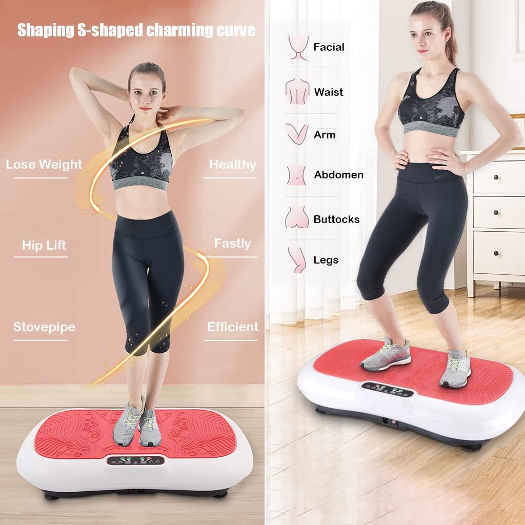 Máquina de ejercicios con placa vibratoria Bolt: equipo de plataforma de ejercicios con vibración for todo el cuerpo for ejercicios en el hogar y en viajes, pérdida de peso, tonificación y bienestar