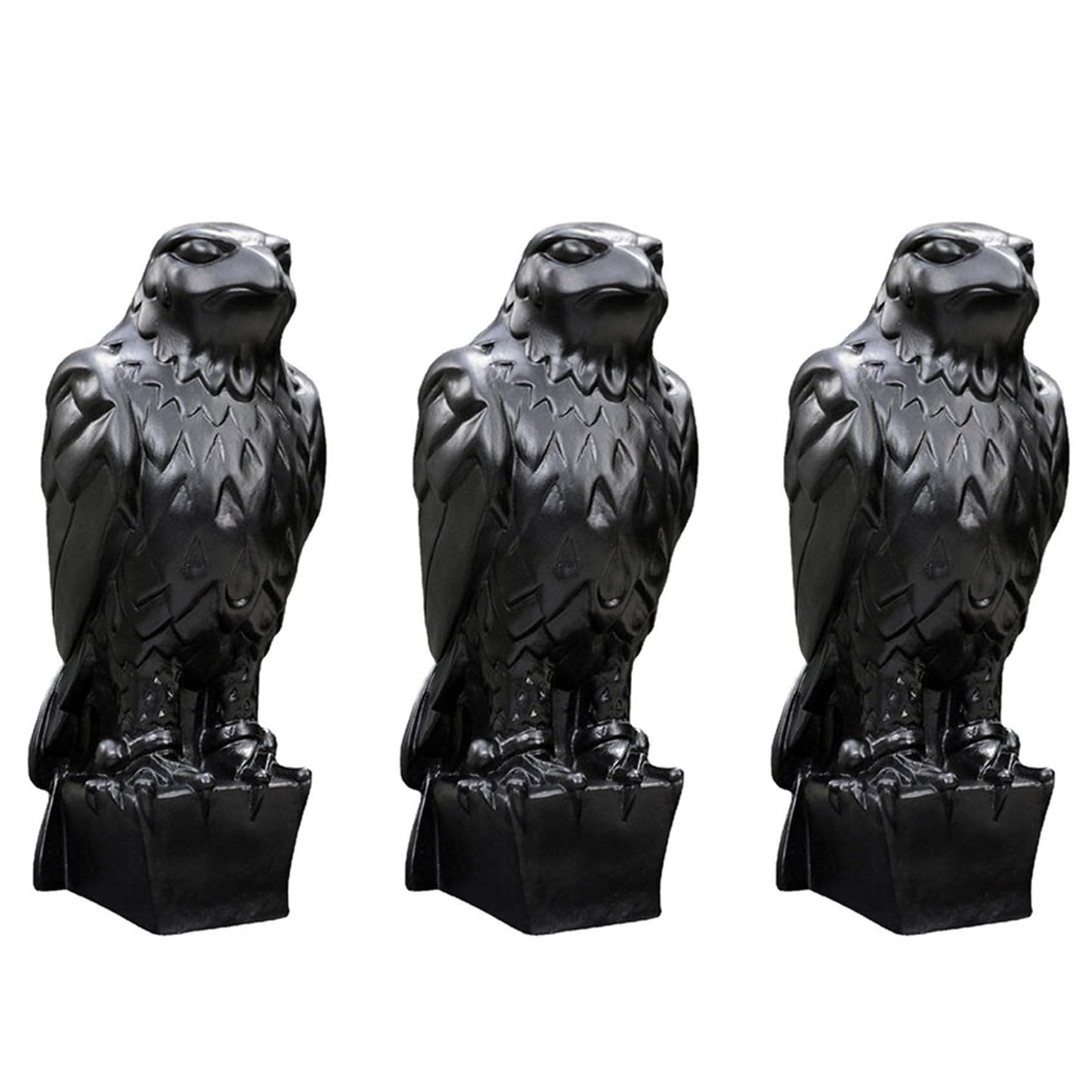 Vjsujehgy 3X Maltese Falcon Statue Shelf the Maltese Falcon Replica From the Film Prop Replica Handmade Resin Sculpture