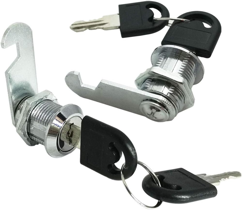 Cabinet Keyed Cam Locks Mailbox Cabinet Furniture Tool Box Locker Cabinet Locks 13/16 (20mm) (2Pack)