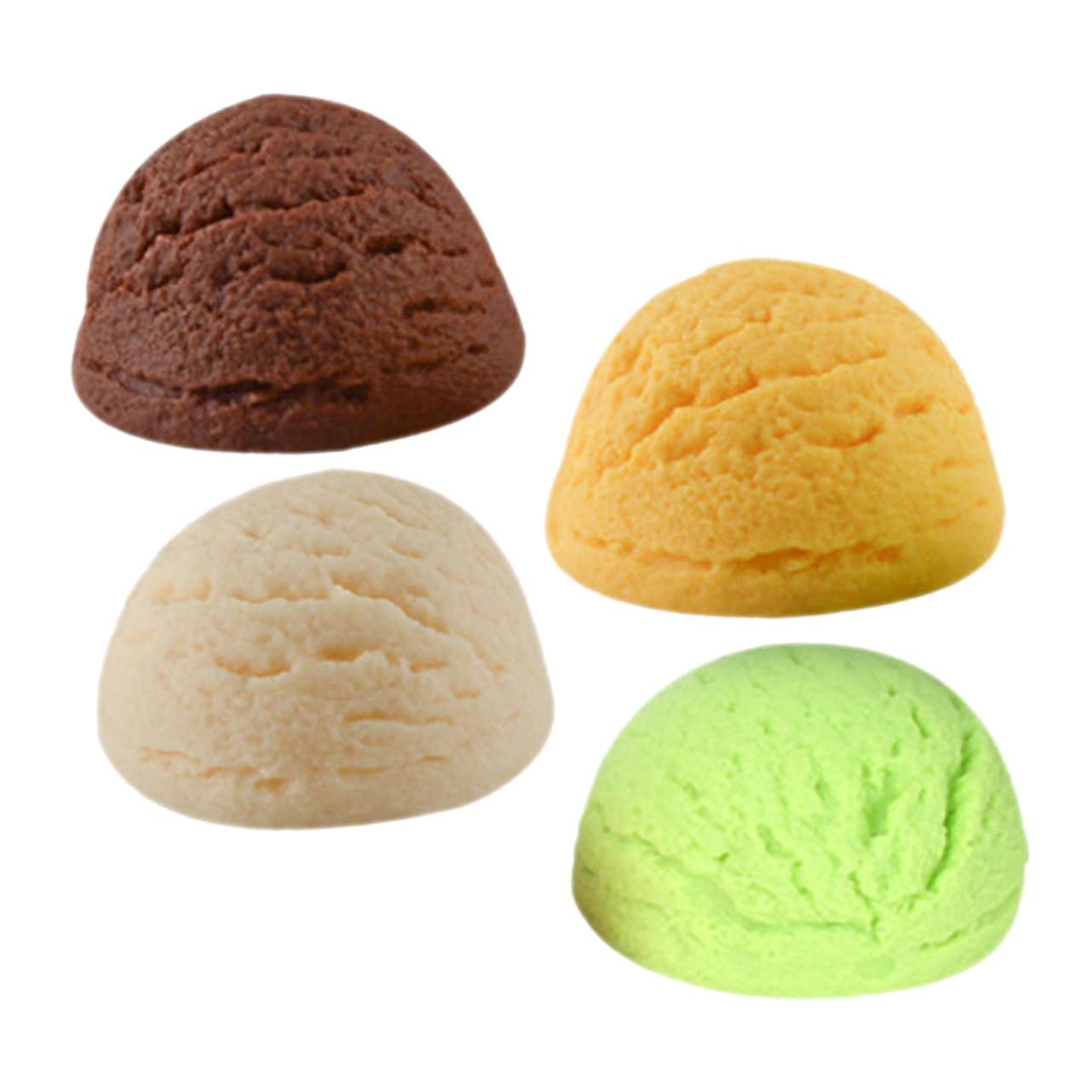 Vaguelly Meticulously Crafted 4pcs Artificial Ice Cream Balls for Photography Party and Display