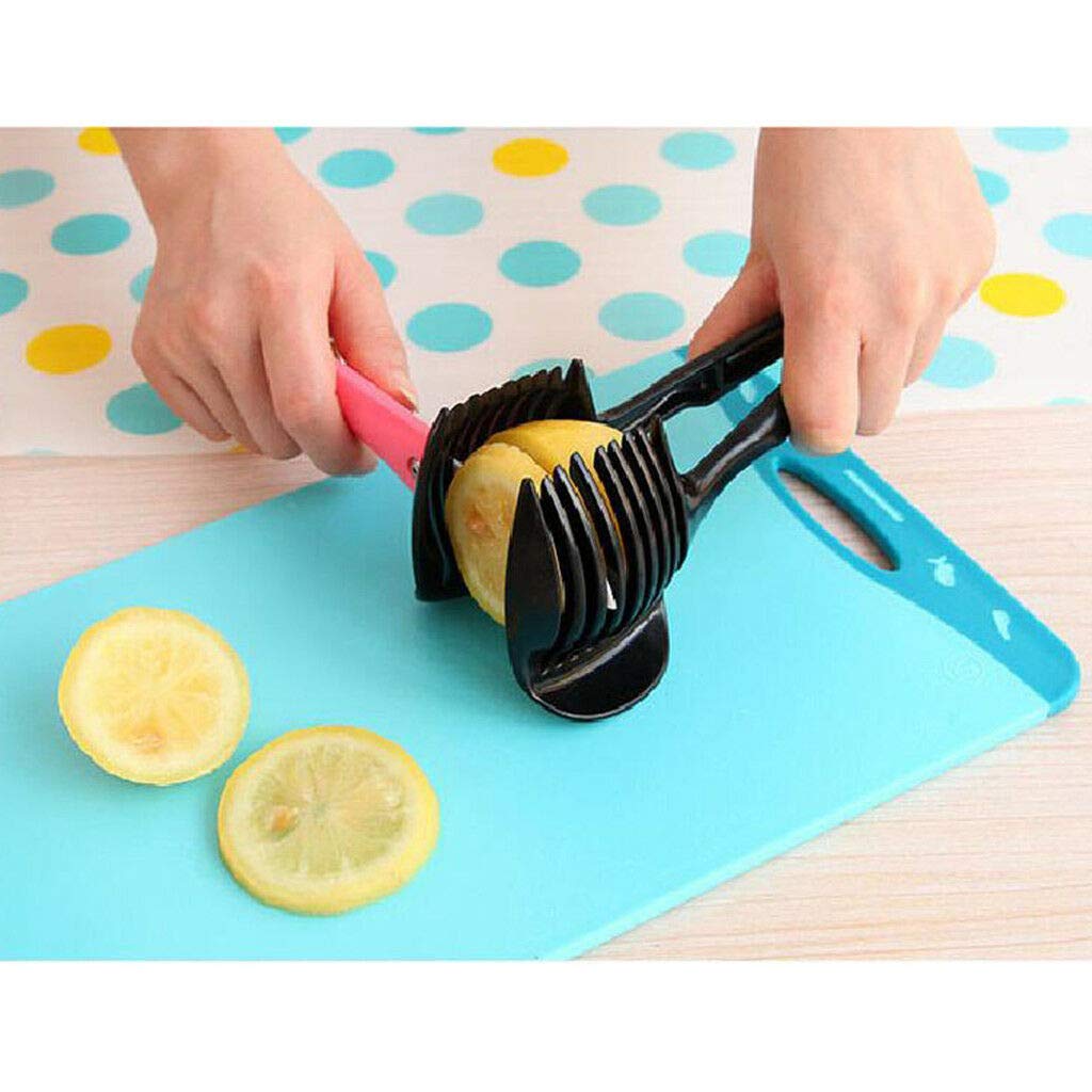 Chef Aid Onion Holder Cut & Slice Handheld Tomato Potato Veg Kitchen Slicer
