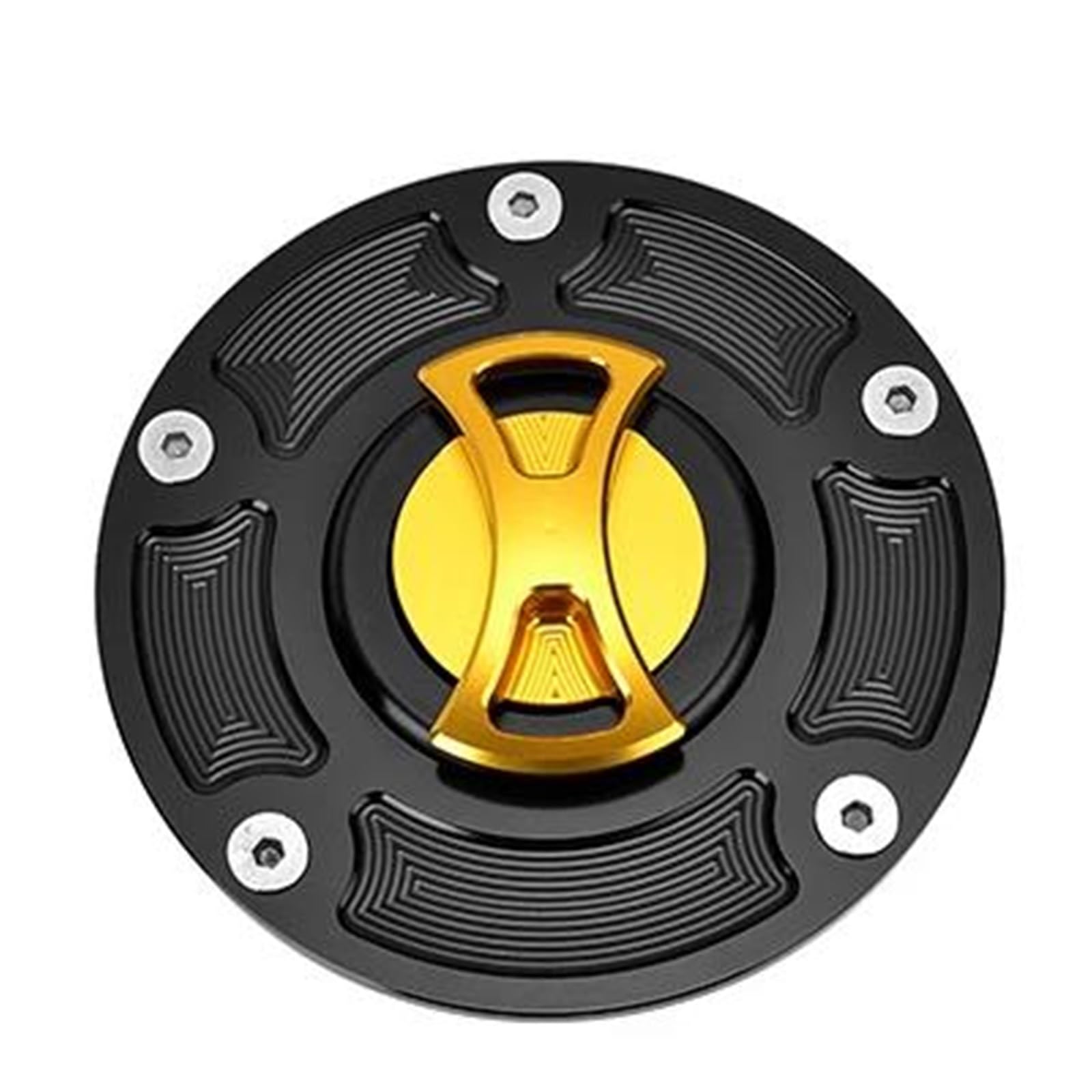 Motorcycle Accessories Motorcycle Quick Open Fuel Gas Cap Tank Cover Motorbike Parts For Ducati 899 Panigale 2014-2018 959 2016-2018(Yellow)