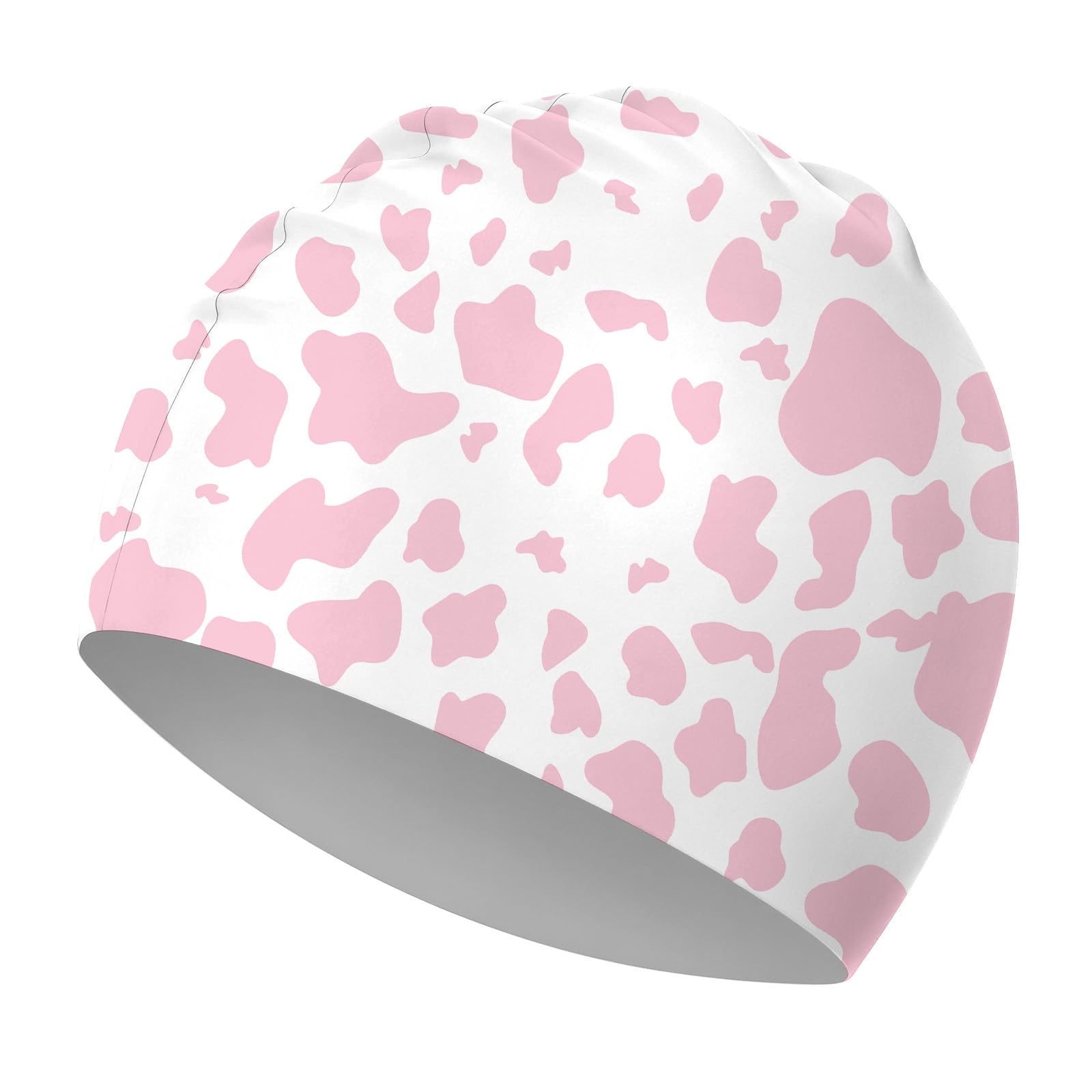 Deokke Kids Silicone Swim Cap for Girls Boys Soft Waterproof Durable Swimming Caps Non-Slip Elasticity Keeps Hair Dry Cute