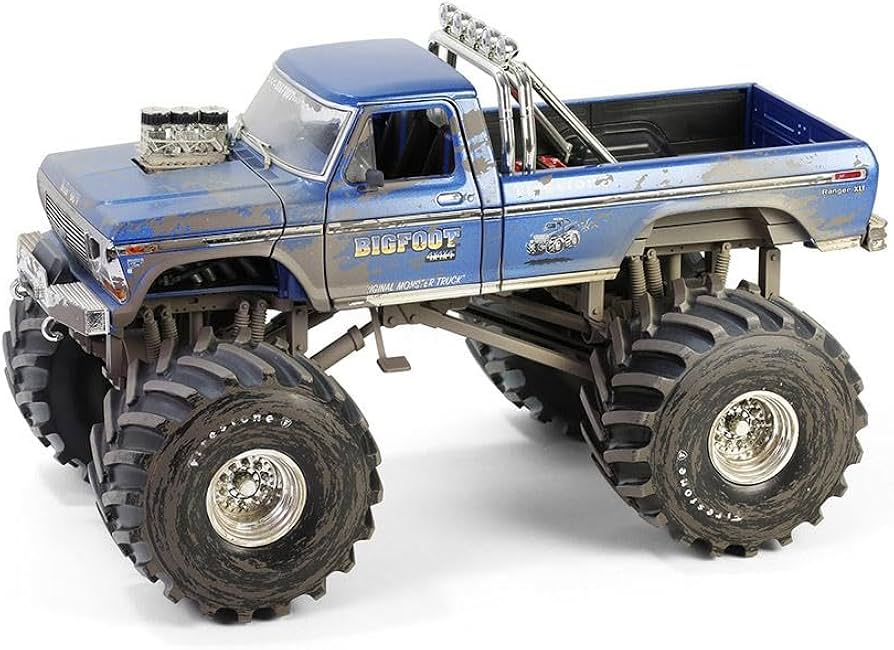 超ビッグサイズ！1/18グリーンライト ビッグフット FORD F-250 Amazon.com: Greenlight 1/18 Kings of Crunch Bigfoot #1 1974 Ford F