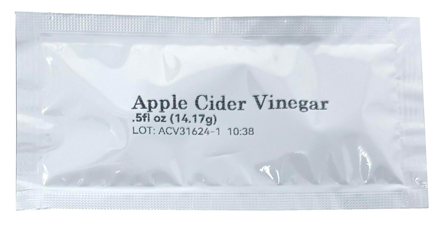 Apple Cider Vinegar Packets – ACV Individual Packets, Single Serve Apple Cider Vinegar Individual Packets 75 Pack Morning Drink Packets of ACV with the Mother (0.5 Ounce or 1 TBSP Per Packet)