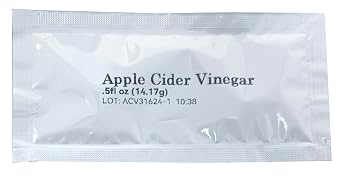 Apple Cider Vinegar Packets ACV Individual Packets, Single Serve Apple Cider Vinegar Individual Packets 25 Pack Morning Drink Packets of ACV with the Mother (0.5 Ounce or 1 TBSP Per Packet)