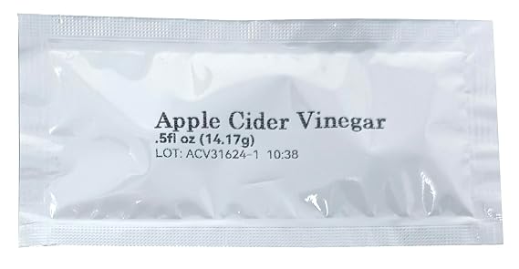 Apple Cider Vinegar Packets ACV Individual Packets, Single Serve Apple Cider Vinegar Individual Packets 25 Pack Morning Drink Packets of ACV with the Mother (0.5 Ounce or 1 TBSP Per Packet)