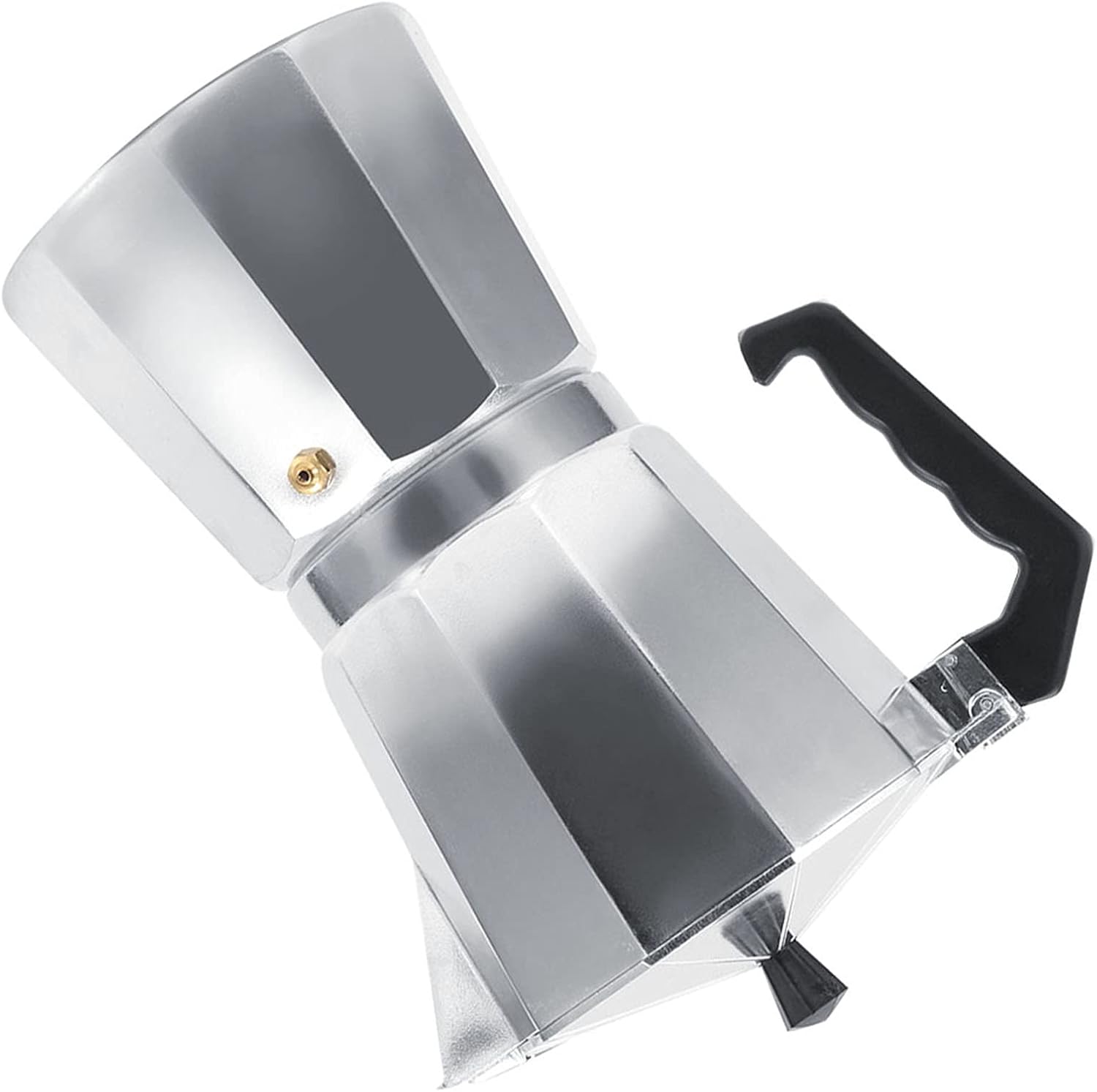 Italian Type Pot,3/6/9/12 Cups Aluminum, Coffee Maker,Stove Home Office Use Hot, Kettle,For Coffee (600ML 12cups)