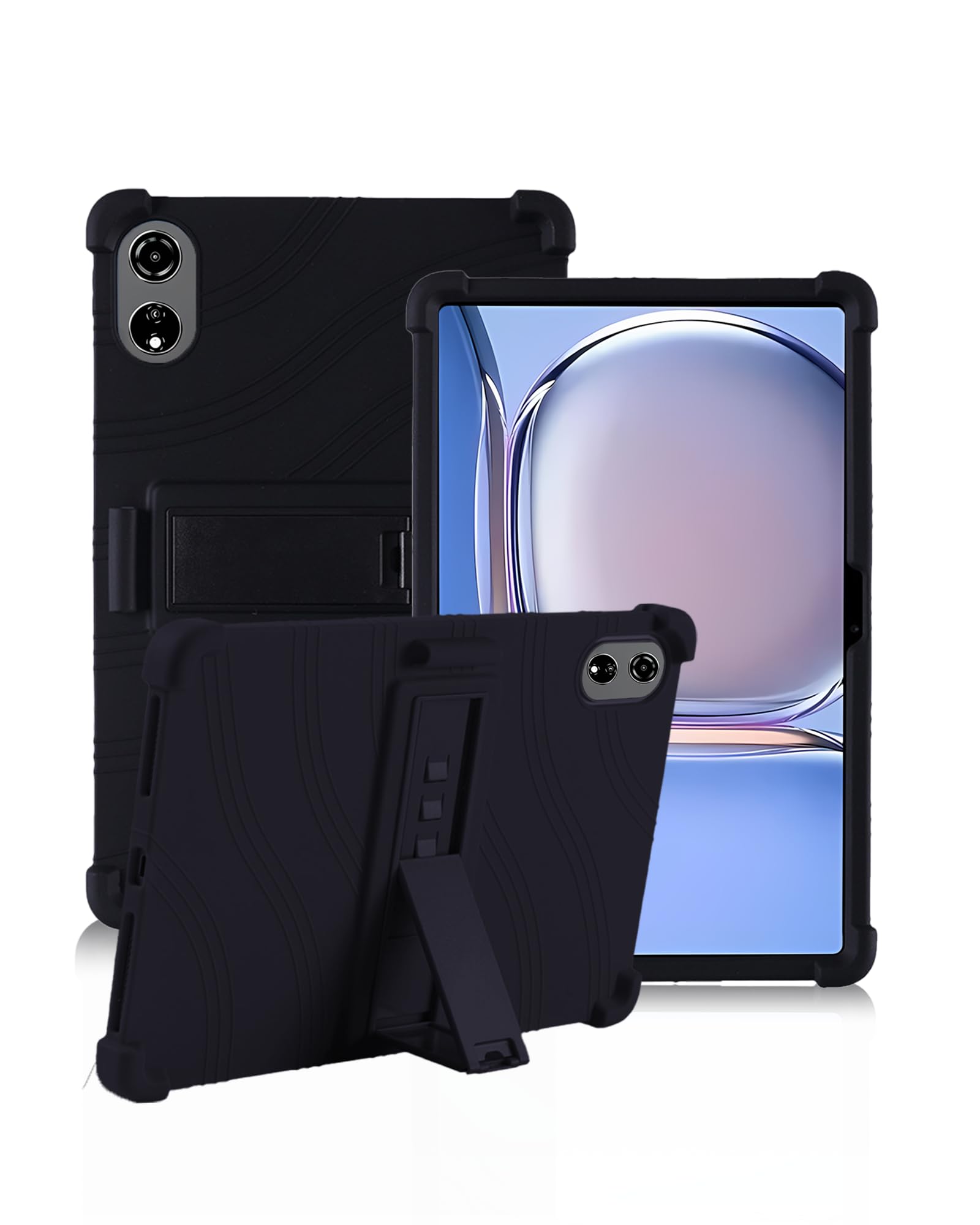Coque Blackview MEGA 3 12,1 pouces silicone noir avec support - 8