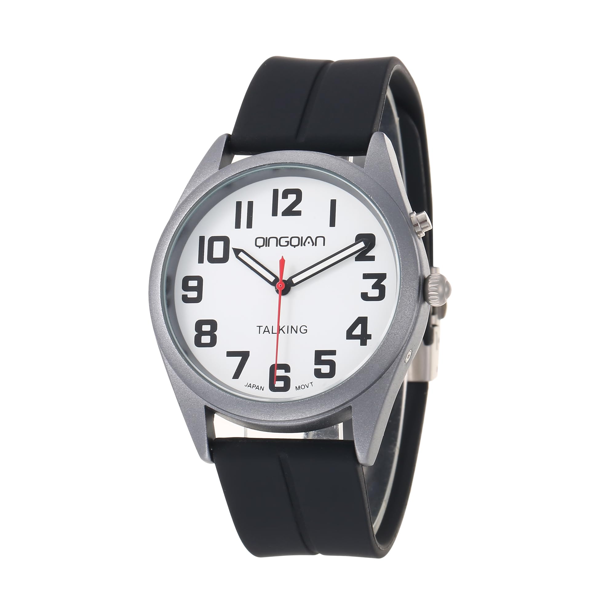 Gran reloj de voz en inglés para ciegos, discapacitados visuales o ancianos