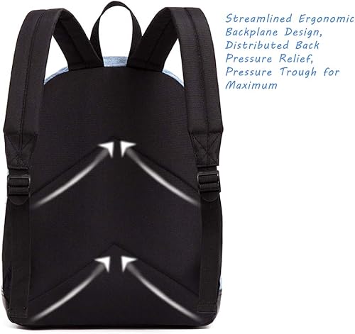 Miniatura 8 de xufei Mochila escolar unisex mochila preescolar clásica para niño y niña, GrisNegro, Mochila clásica para niños