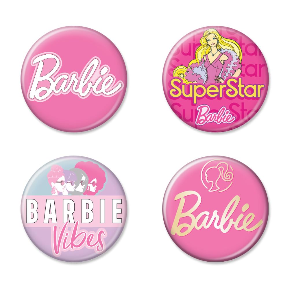 Amazon.com: Ata-Boy Barbie 4-Piece Collectible Button Set