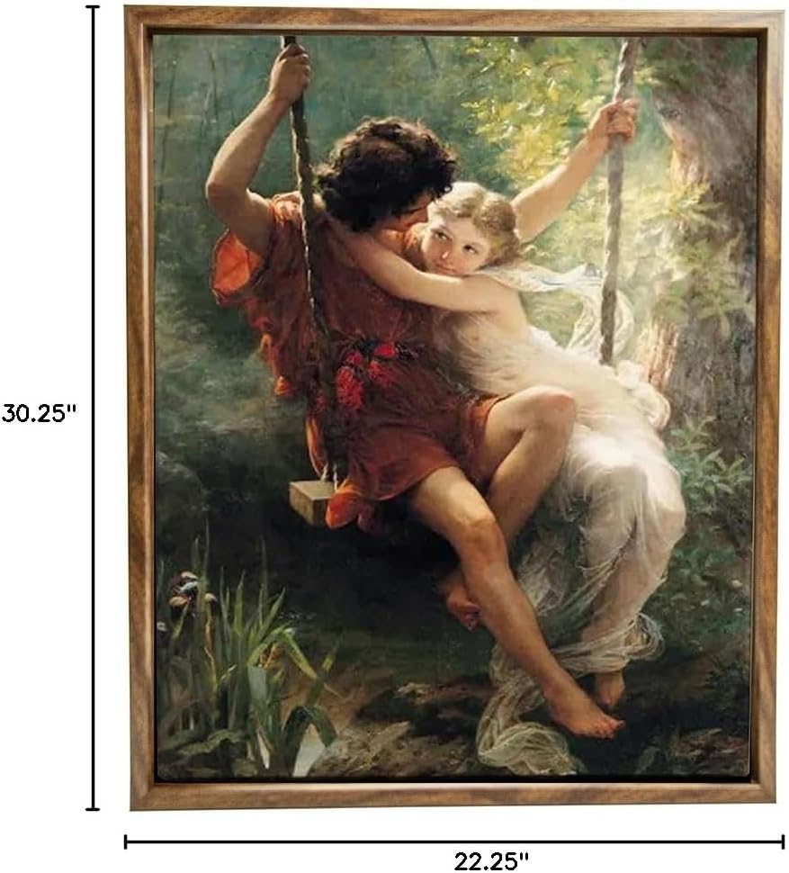 Floating Picture Frame 18x26 Walnut 2-1/8" Deep 3D Floater Frames for Canvas Paintings,Prints.18x26 Canvas Frame Walnut. Factory Assembled Floater Frame for Streched Canvas 1/2" to 1-3/4".Polystyrene-Quality Alternative to Wood, Metal