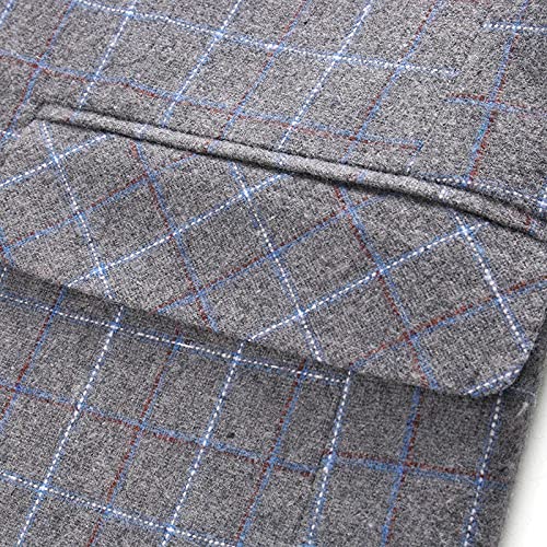 Men Dress Suits British 3Piece Men Wedding Suit New 2021 Autumn Mens Business Formal(Gray,XXL for 70 to 75 kg)4