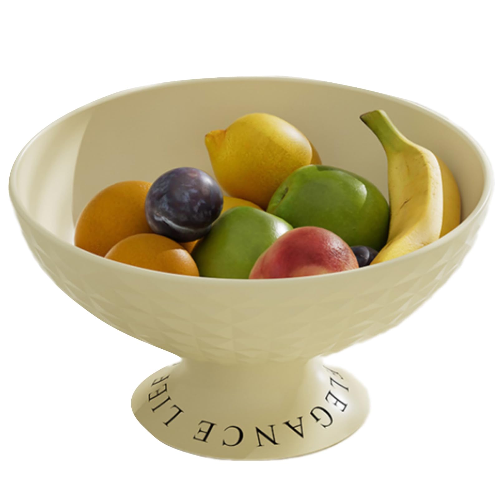 carotoe Round Candy Organizers Decorative Serving Tray Coffee Table Candy Snacks Tray Dried Fruit Plate Dessert Easy to Use Coffee Table Snacks