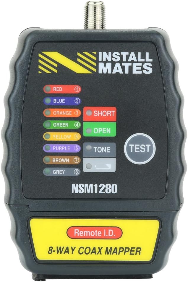 8-Way Coax Cable Tester with Case