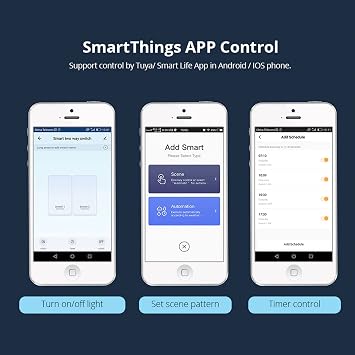 Zigbee Smart Home WiFi Wireless Remote Switch Breaker, LED Light Controller, DIY Relay Module,Compatible with Alexa & Google Home Assistant,Hub Required