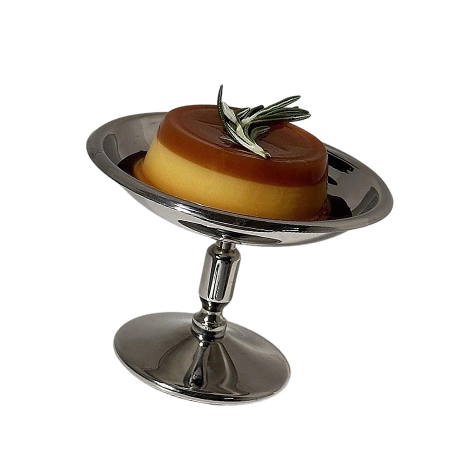 jiingekk Multipurpose Stainless Steel Goblet Suitable for Dessert Salads and Drink High Foot Styles Serving Cup Outdoor Activity