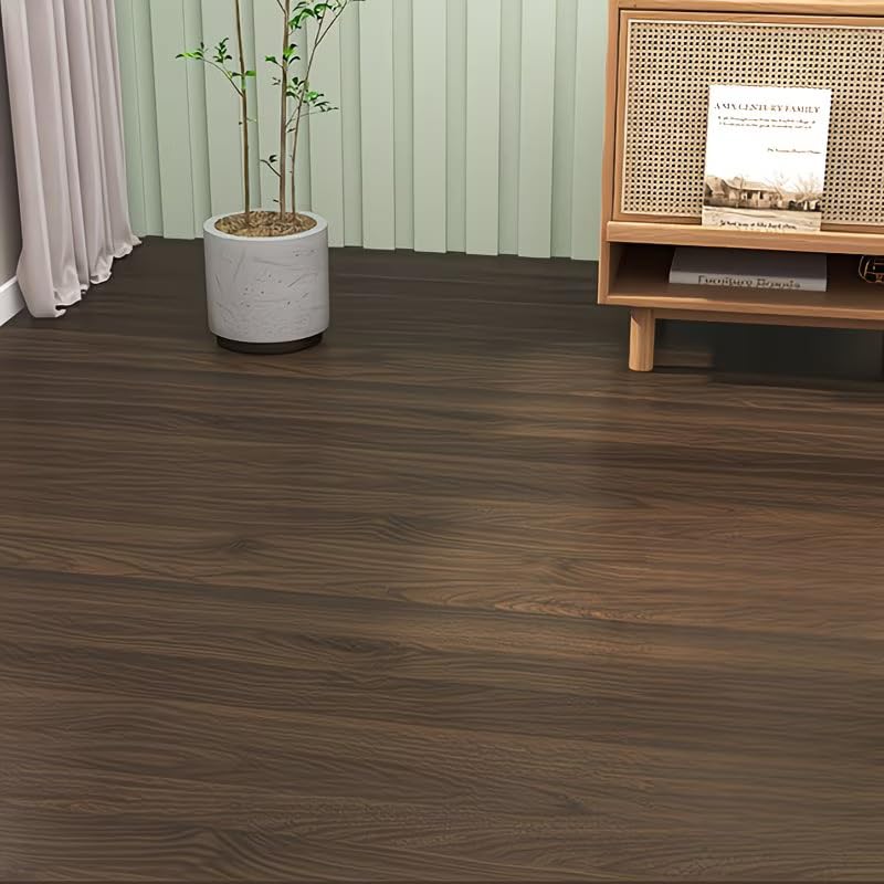 Image of Self-Adhesive Vinyl Flooring & Walls Covering, Waterproof, Removable Oil-Resistant Floor Sticker,Peel Stick Wallpaper for Kitchen Living Room Floor Stickers (Chestnut, 60 x 500 cm)