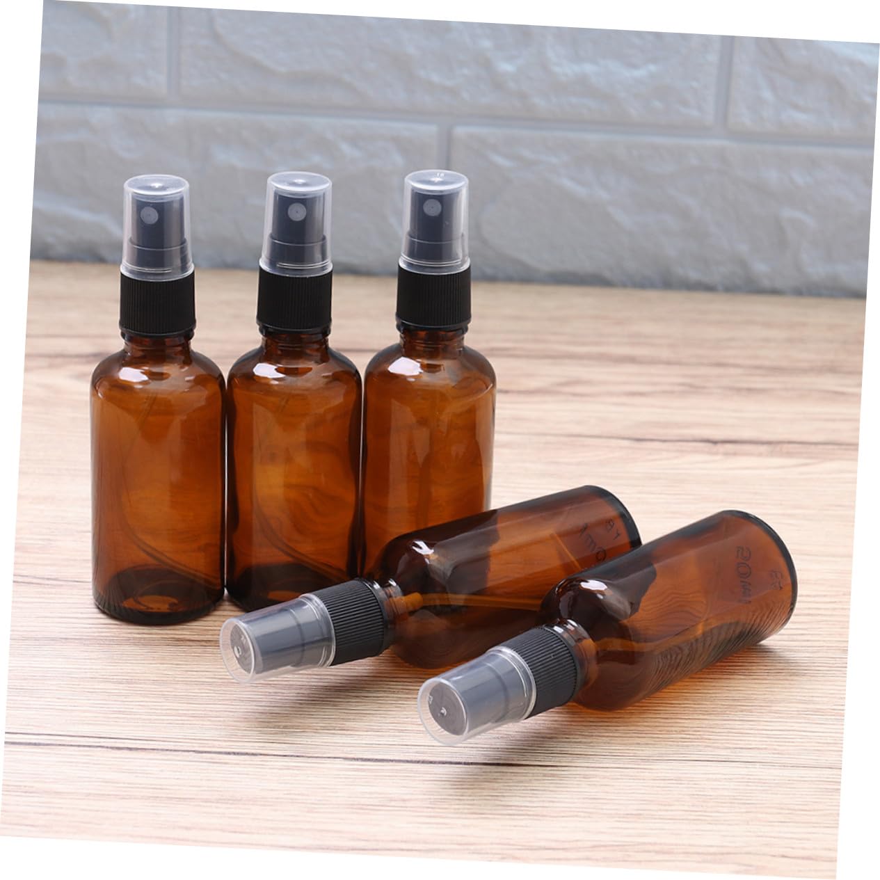 20pezzi Flacone Spray in Vetro Vuoto Flacone Cosmetico Portatile Da Viaggio Contenitori Per Lozione Profumi e Oli Essenziali