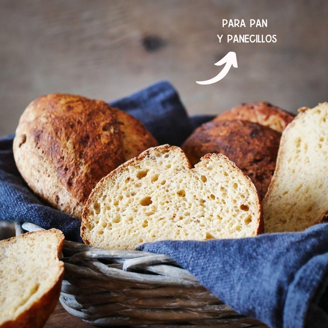 Ruut Mezcla de Harina sin Gluten a Base de Harina de Yuca - Sustituye el Trigo para Hacer Panes y Bollos sin Aditivos con Harina sin Gluten - Harina de Pan Paleo, Vegetariana, Duradera - 3x810 g
