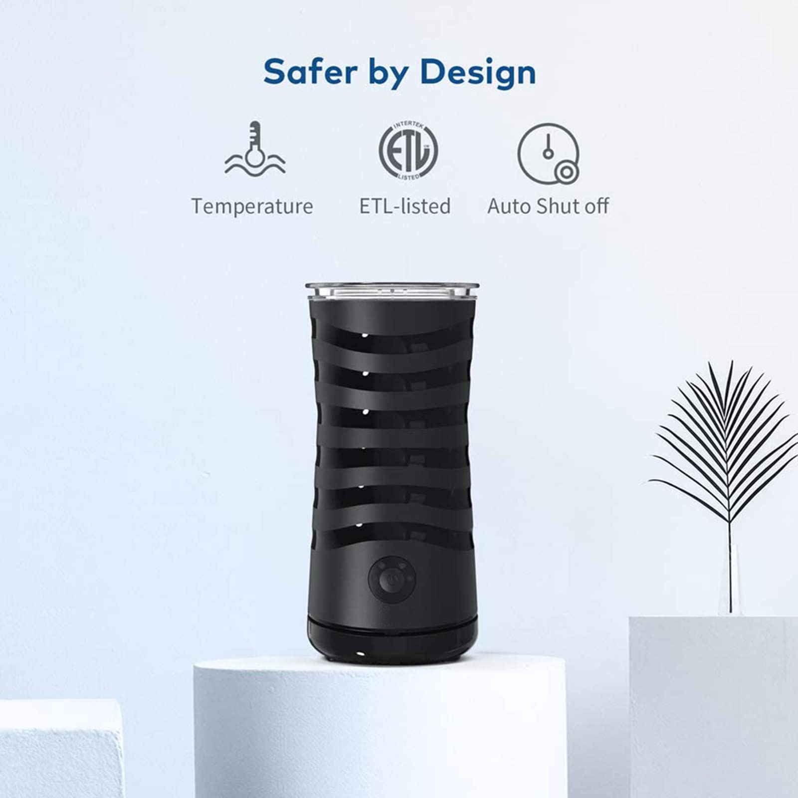 Amazon｜ミルクフォーマー 電動 ミルク泡立て器 全自動 プロ 牛乳加熱 