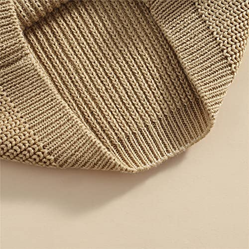 Image of Afunbaby Baby Girl Boy Knit Sweater Blouse Pullover Sweatshirt Warm Crewneck Long Sleeve Tops for Infant Toddler
