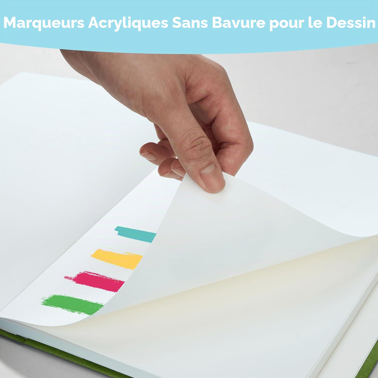 Arrtx Marqueurs Acryliques 90 Couleurs, Stylos à Pointe Pinceau avec Encre Aquarelle Imperméable pour Artisanat, Peinture sur Rochers, Pierre et Céramique