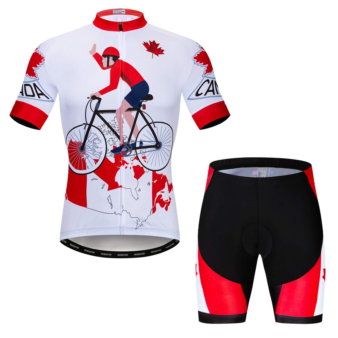 Radtrikot-Set für Herren, atmungsaktiv, Fahrradanzug, Mountainbike-Kleidung, MTB-Trikot, schnell trocknend