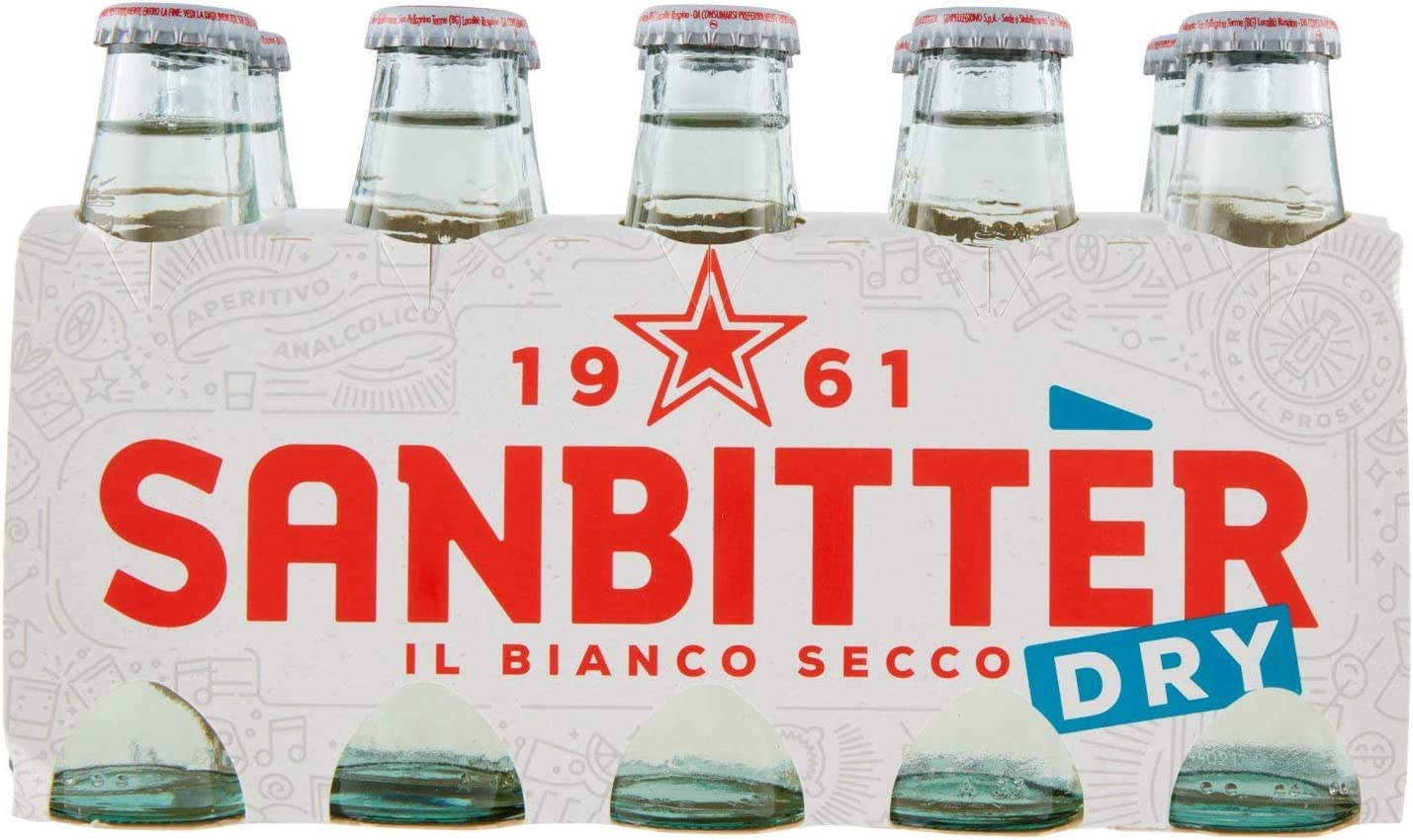 40 x Sanbittèr weiss dry 100 ml aperitivo Sanbitter clásico italiano