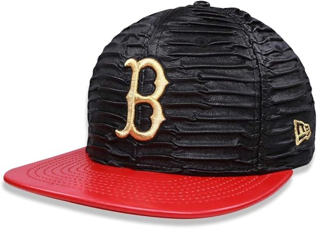 leather red sox hat
