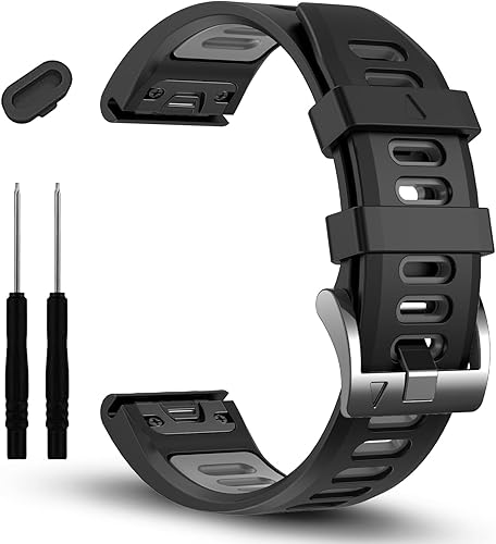 EZMVZKU Correa deportiva Quickfit de 0.866 in para Garmin Fenix 77 Pro66 Pro55 Plus, correa de repuesto de silicona para Forerunner 965 955