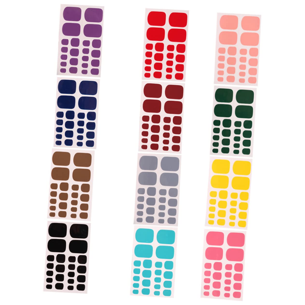 Mikinona 5 Set Di Adesivi Per Unghie Adesivi Per Unghie Dei Piedi Decorazioni Per Unghie Dei Piedi Per Manicure Da Donna 12 Fogli * 5