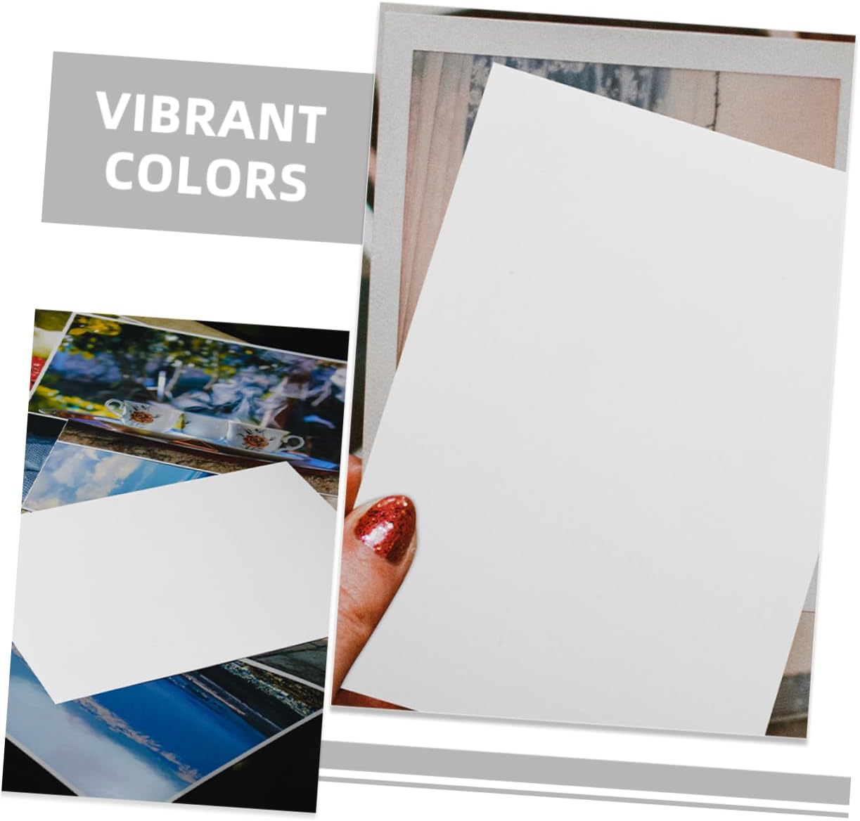 SECFOU 100sheets Glossy Photo Paper for Printing Coated Paper for Projects Postcards and Photo Albums for Printers image 3