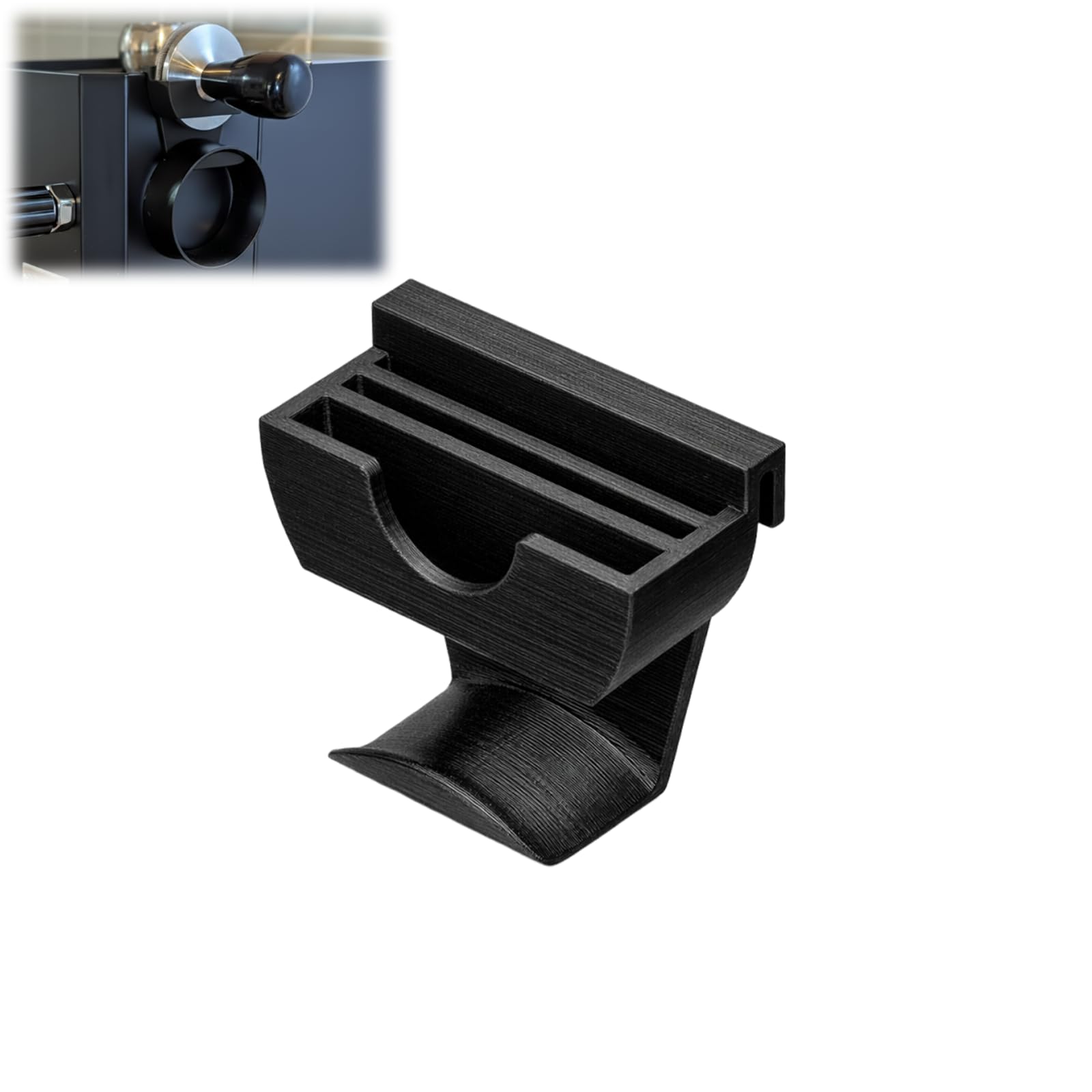 Espresso Tool Storage Box for Profitec Pro 300, 58mm Coffee Accessory Organizer, Puck Screen Holder, Tamper And Funnel Storage, Compact Countertop Design (8 mm)