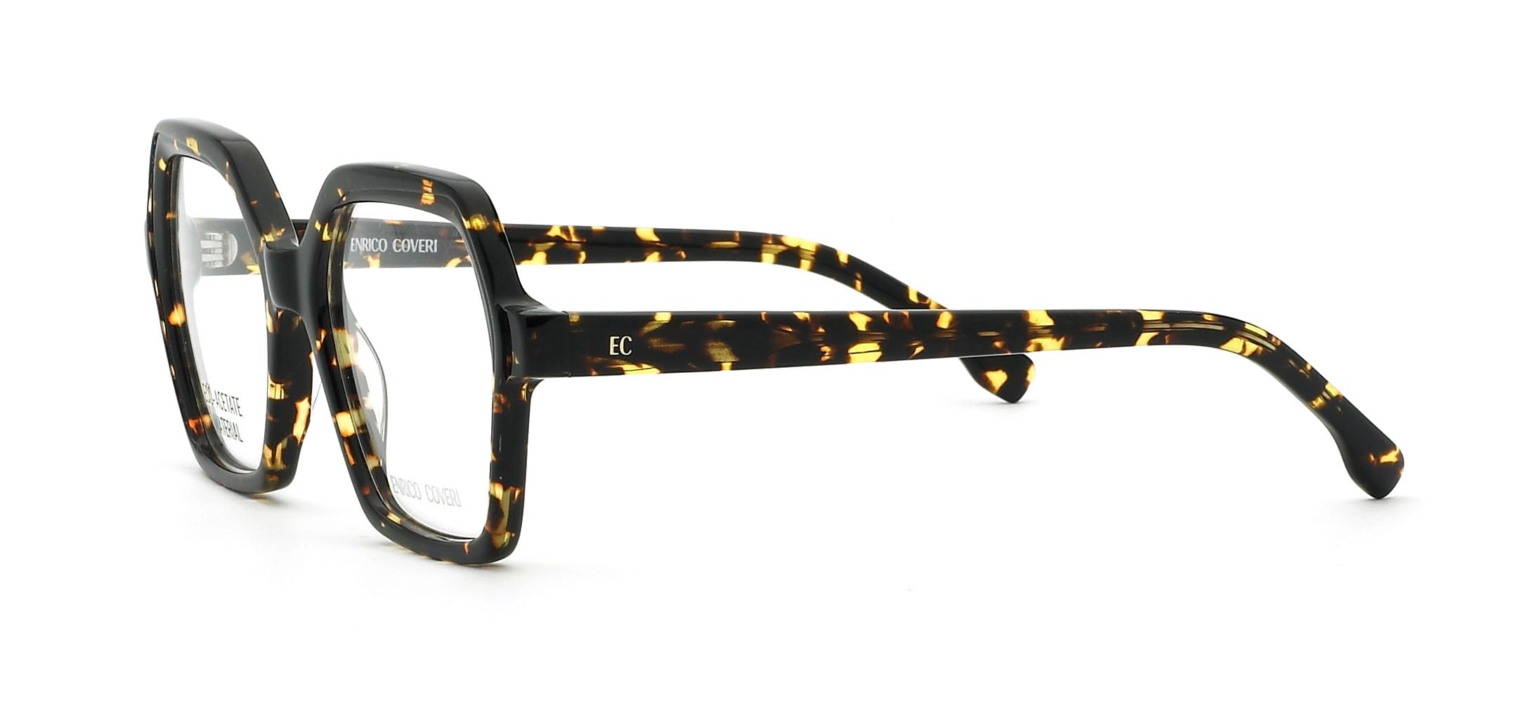 Enrico Coveri Okulary korekcyjne ECV138 damskie oprawki, Hawana