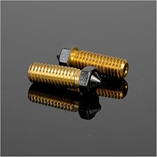 OPRIX 3pcs PTFE Coats Volcano Brass Nozzle Non-stick Anti-rust Brass 3D Printing Nozzles Compatible With 1.75mm Filament Volcano Hotend (Size : 3pcs 1.0mm)