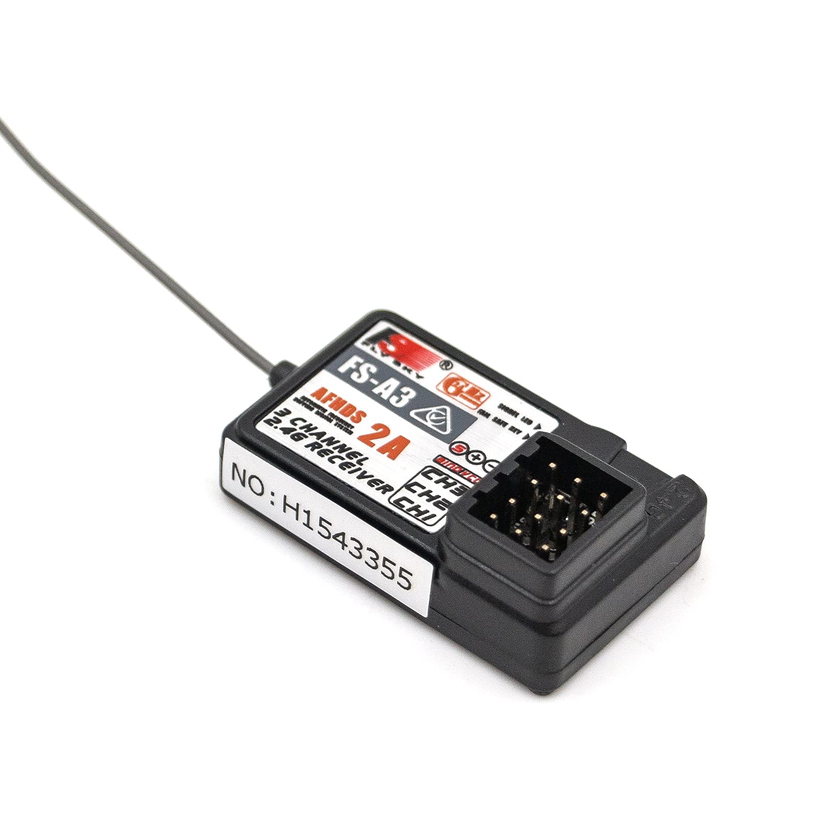 Matybobe Lot de 2 récepteurs FS-A3 AFHDS2A 2,4 G 3 CH pour émetteur GT2G