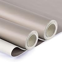 Vista 8 de Tela de cuero sintético de 2 yardas 58" x 72", 0.8 mm de espesor, material de cuero para tapicería de poliuretano, cuero sintético, hojas de vinilo