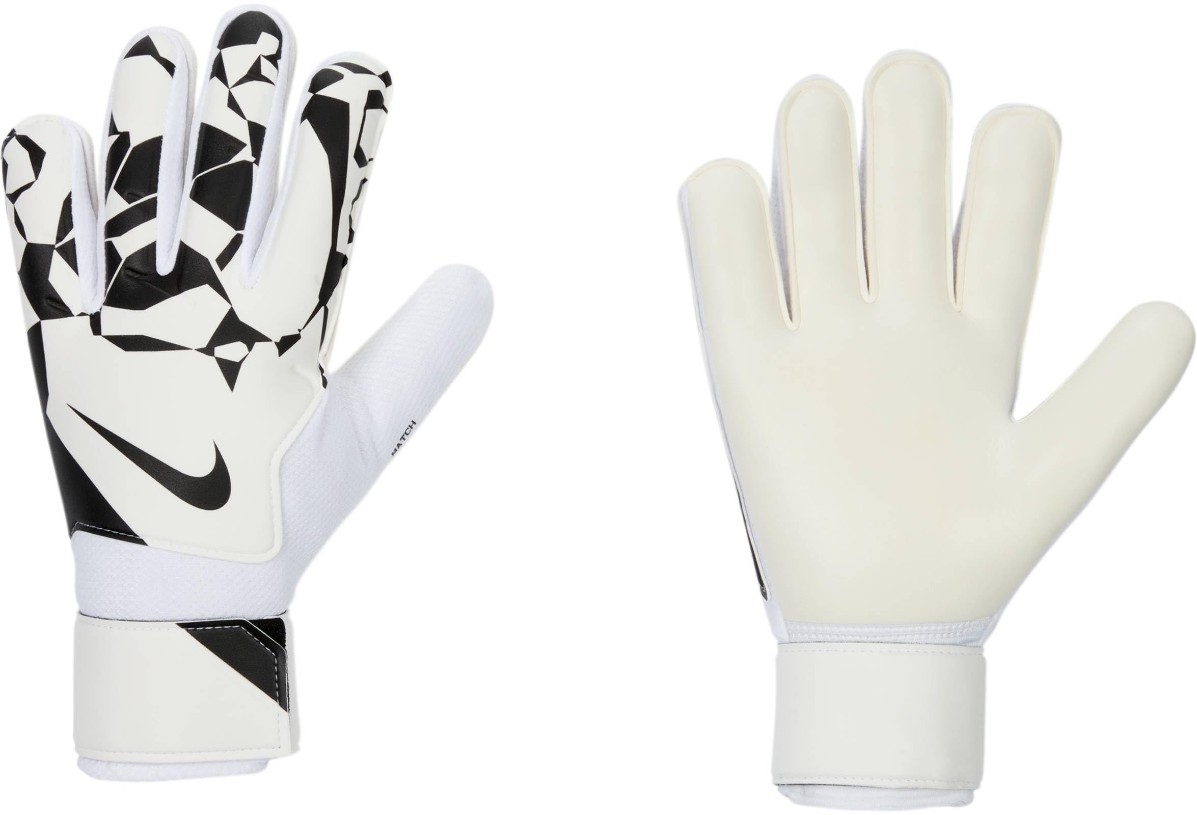 NIKE Match Goalkeeper HQ0257-​100 - Guanti da calcio, colore: Bianco/​Nero/​Nero