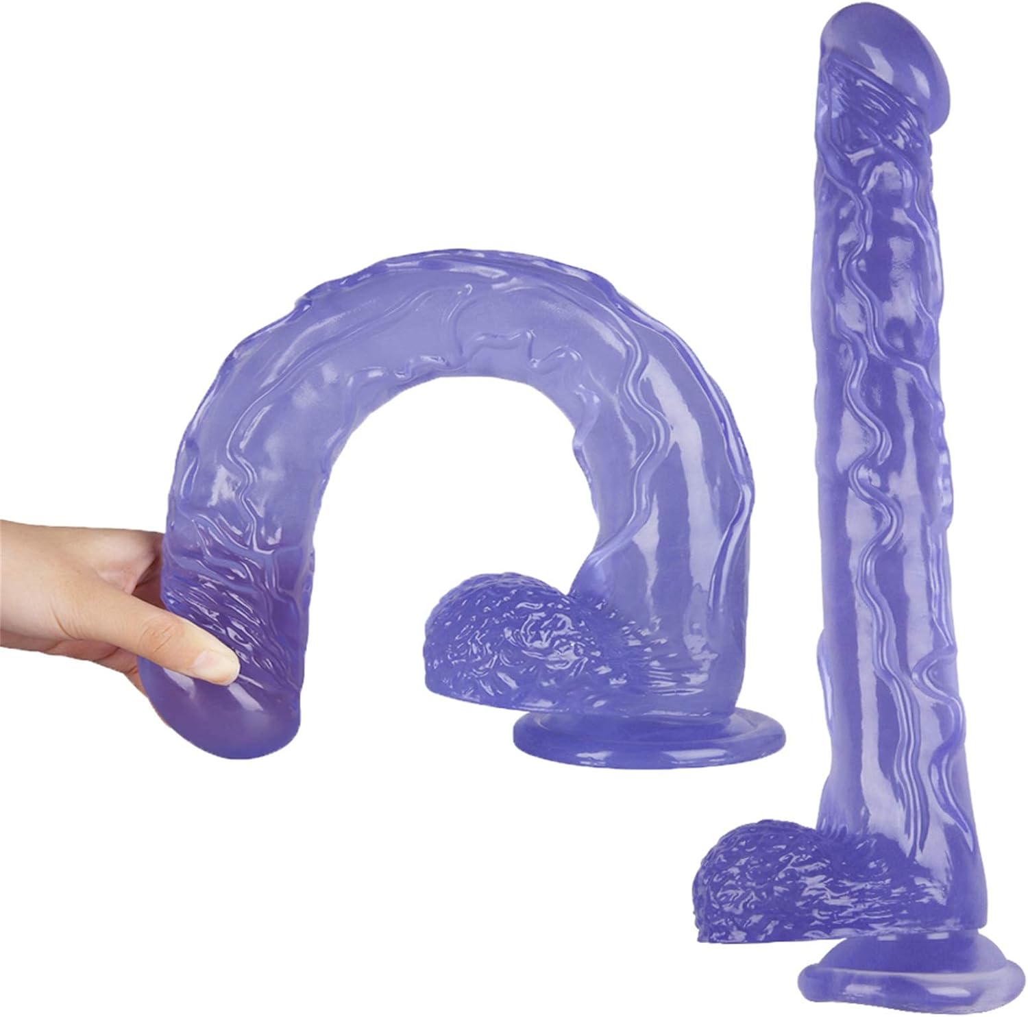 43Cm Giant Dildo Realistic Dildo Anal Dildo Real Dong with Powerful Suction Cup, Real Penis Replica Dildos for Couples Sex Toys for Couples(Pink)