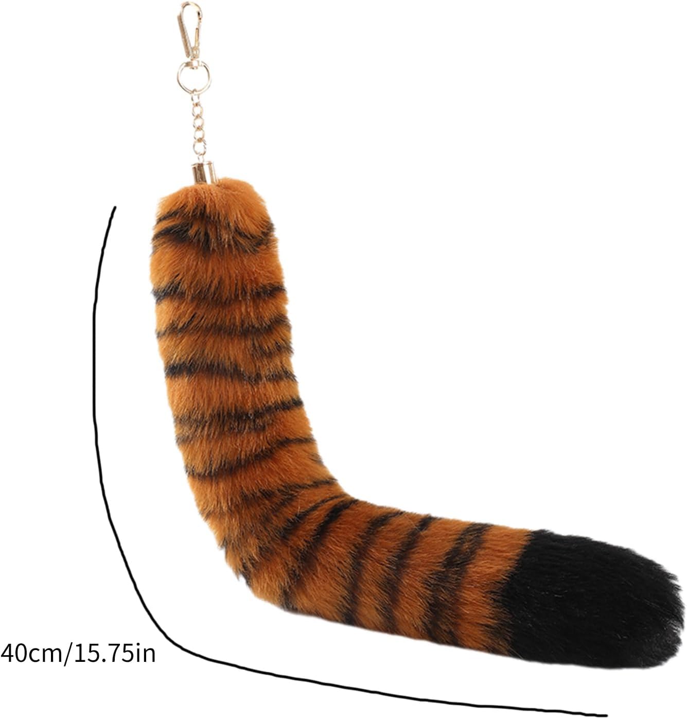 Faux Furs Foxes Tail Keychain Cosplays Toy Handbag Accessorie Bag Keyring Hook Pendant Charm Furs Car Keychain Gifts image 4