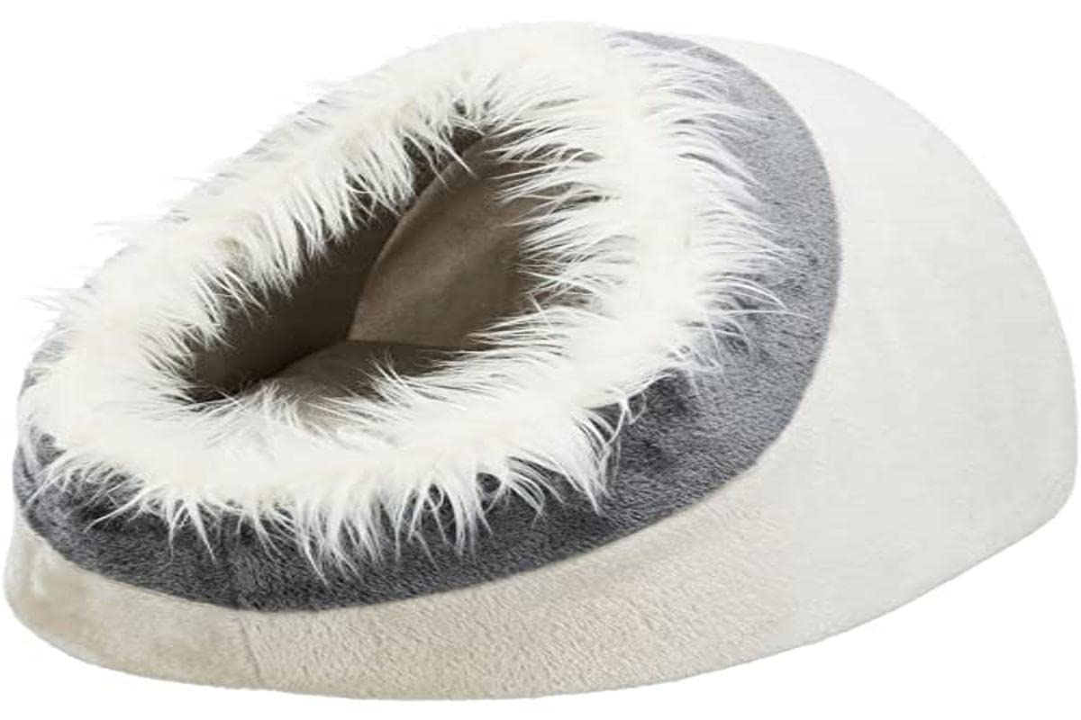 TRIXIE Minou Soft Höhle, 41 × 30 × 50 cm, Beige/Grau