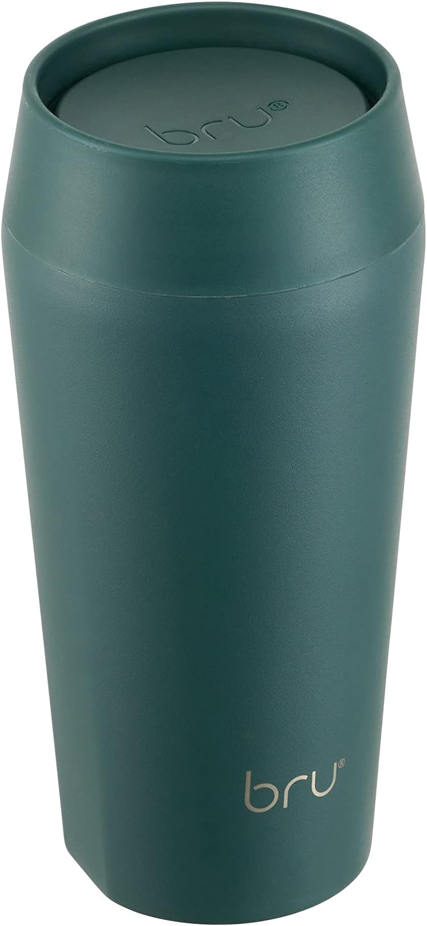 bru Travel - Insulated Coffee Cup Travel Mug for Hot Drinks, Leakproof, Ceramic Lined (12 oz, Aranya Green)