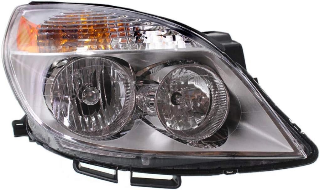 CarLights360 For Saturn Aura Headlight 2008-2009 Passenger Side Bulbs Included Hybrid DOT Certified GM2503292 | 25854633