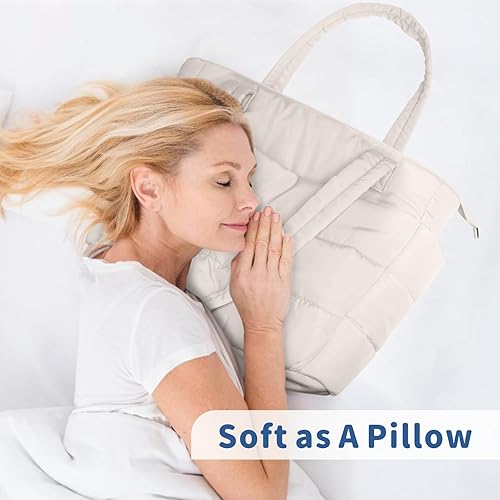 Miniatura 2 de TOPDesign Bolsa de mano acolchada para mujer, bolso ligero con compartimentos, bolsa de hombro acolchada para el trabajo, viajes, gimnasio