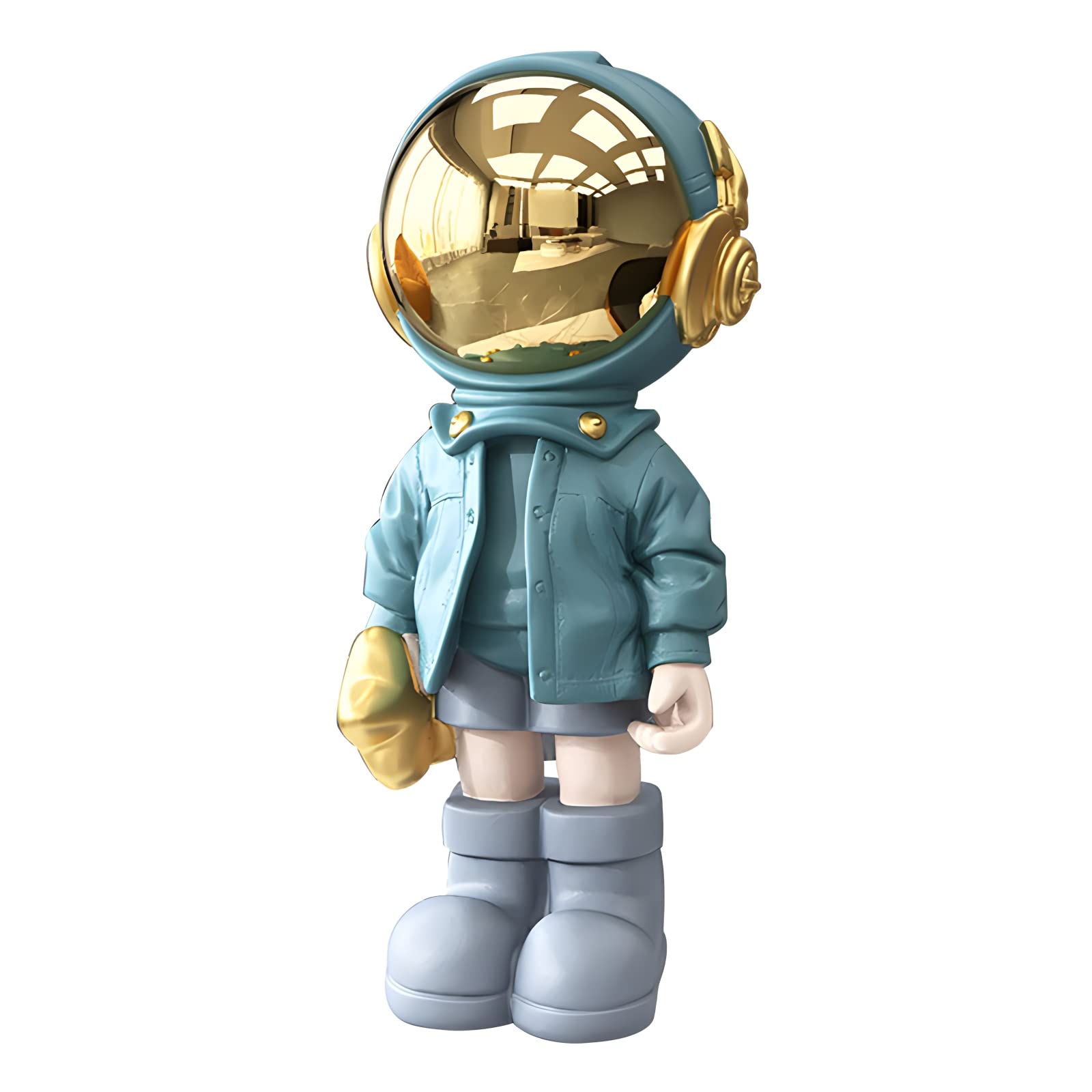 NUACOS Statue de Figure d'astronaute, Sculpture de l'espace-Space à résine de Ballon, pour l'ornement de Bureau de Table d'accueil, bibliothèque, décoration de la Maison de la Salle d'étude (Or NUACOS Statue de Figure d'astronaute, Sculpture de l'espace-Space à résine de Ballon, pour l'ornement de Bureau de Table d'accueil, bibliothèque, décoration de la Maison de la Salle d'étude (Or